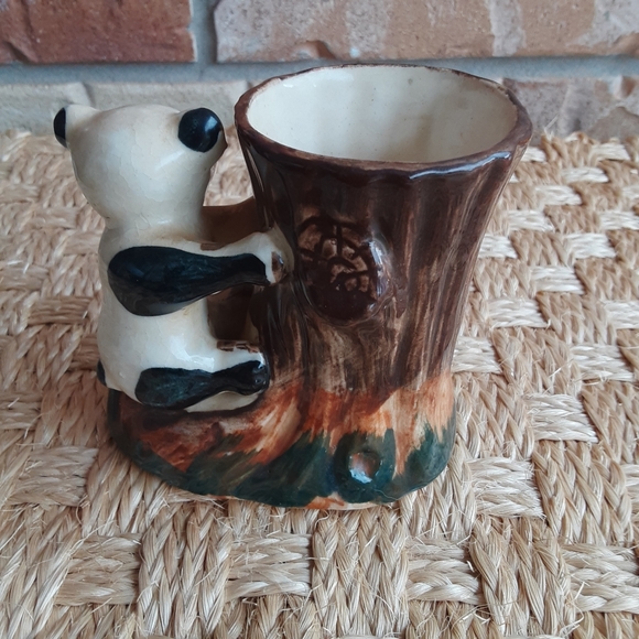 Vintage hand painted ceramic planter vases | Bulldog and Panda | both for $50 - Picture 12 of 15